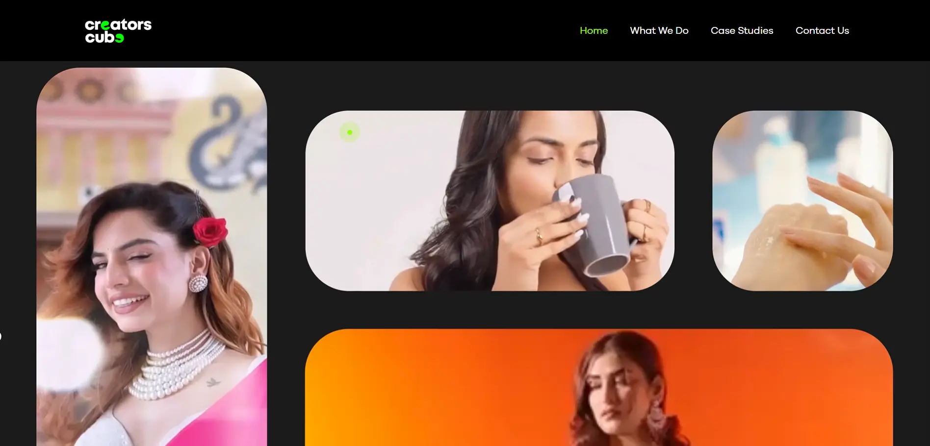 Creators Cube Project Website Design Preview 1