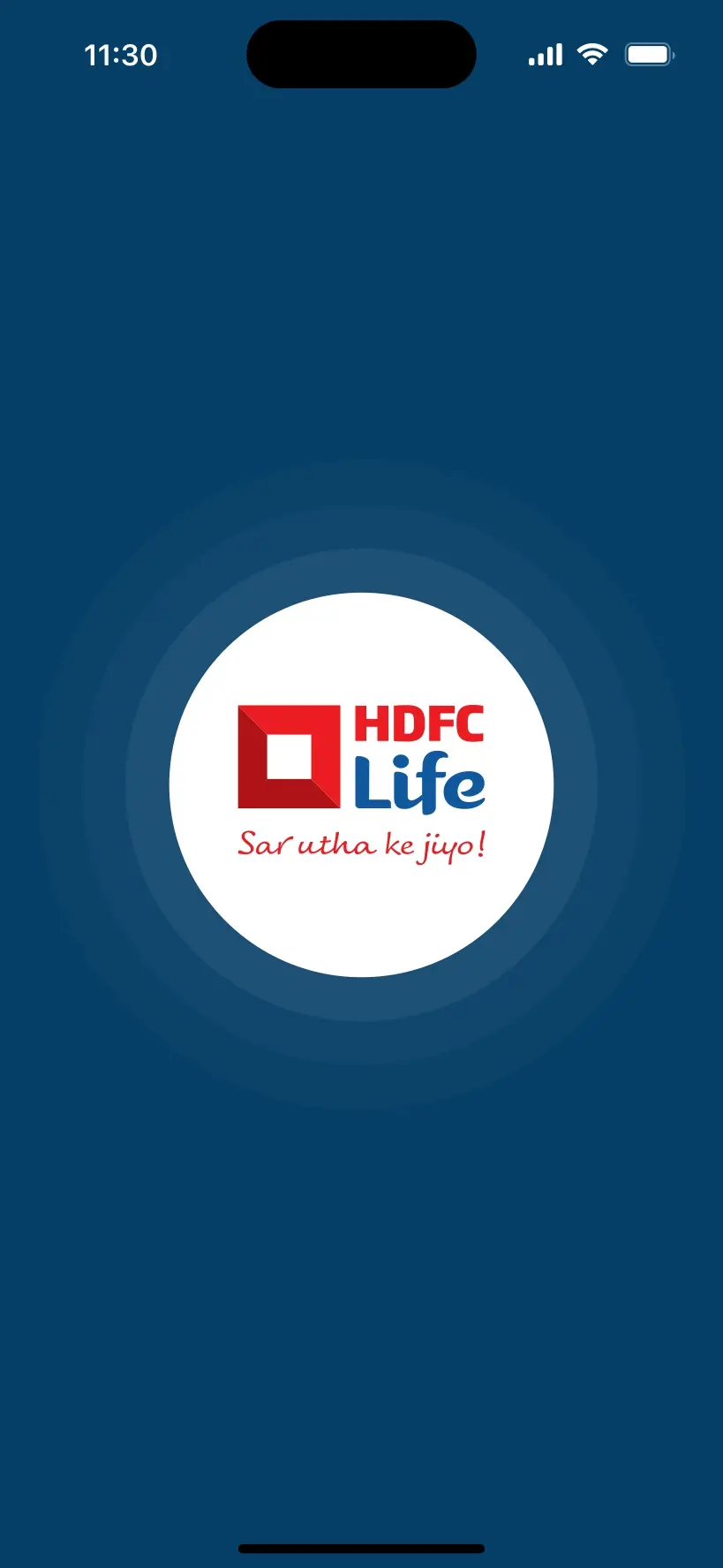 HDFC Life Cleaning Staff Management Hybrid Mobile App Splash Screen