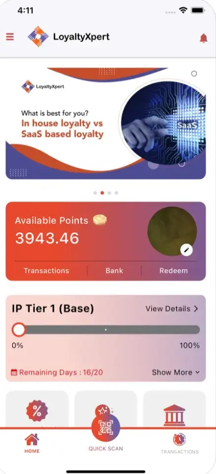 Loyalty Mobile App UI Interface 3